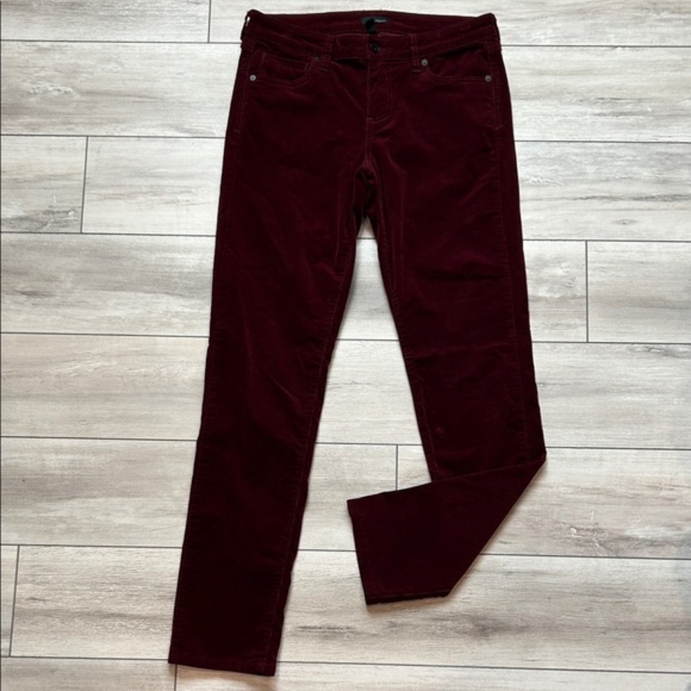 Edyson burgundy corduroy skinny fit pants size 29 long tall